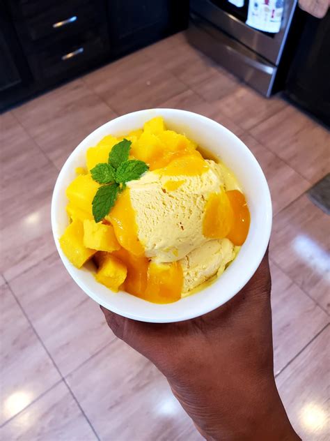 Your mango ice cream is ready. No-Churn Mango Ice Cream - Anchor Caribbean