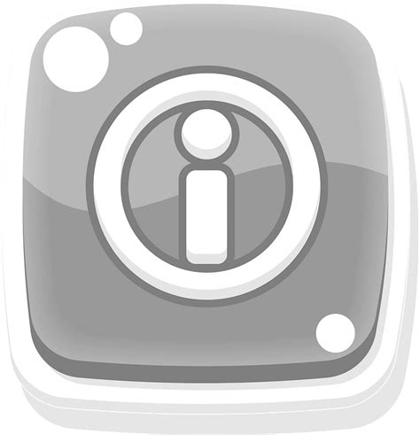 Rounded Grey Info Button Icon Free Download Transparent Png Creazilla