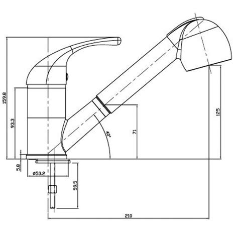 Mayfair Titan Mono Kitchen Tap With Pull Out Tap Head Kit007 At