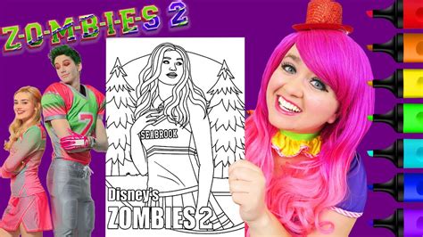 Disney Zombies Coloring Pages Printable Disney Channel Zombies