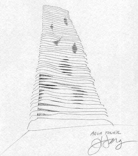 Aqua Tower Sketch By Jeanne Gang A Photo On Flickriver Architecture