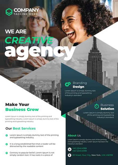 25 Best Free Business Flyer Template Designs Printable Examples 2020