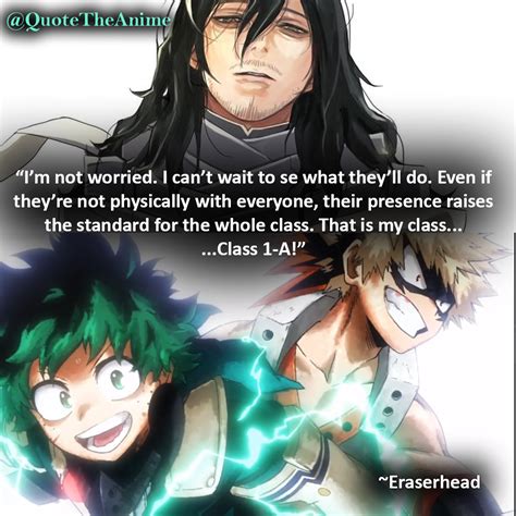 That Is My Class A ~aizawa My Hero Academia Quotes Boku No Hero