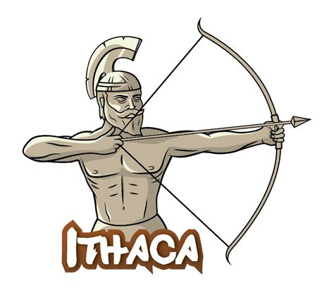 Odysseus With His Bow And Arrow At Ithaca Close To Being