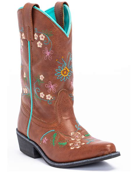 Shyanne Girls Floral Embroidery Western Boots Snip Toe Boot Barn