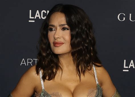 Salma Hayek Turns Heads In Sequin Dress At LACMA Art Film Gala Footwear News