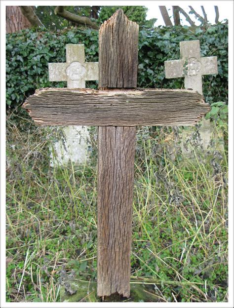 (many of us don't smell so nice when alive. Wooden Cross, Holywell Cemetery, Oxford | Flickr - Photo ...
