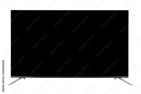 Oled 4k Television Set With Blank Screen Isolated On White Background