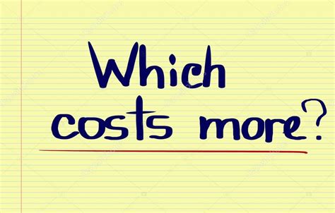 Which Costs More Concept Stock Photo By ©nevenova 68368787
