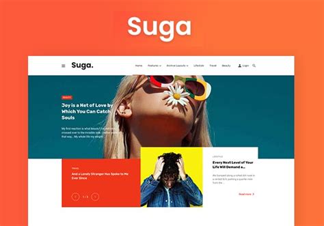 Suga Magazine And Blog Wordpress Theme Wplovrs