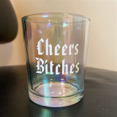 Cheers Bitches Shot Glass Whiskey Drink Ware Etsy