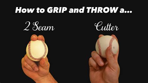 Baseball Grips For Pitching How To Throw A Cutter And 2 Seam