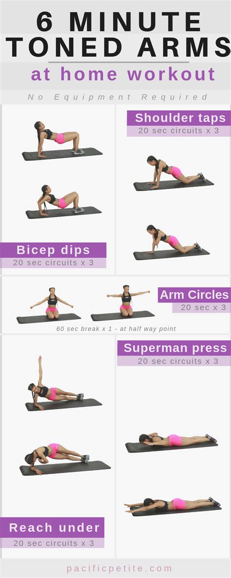 Workout Plan To Tone Arms At Home No Equipment Needed For Women To Get