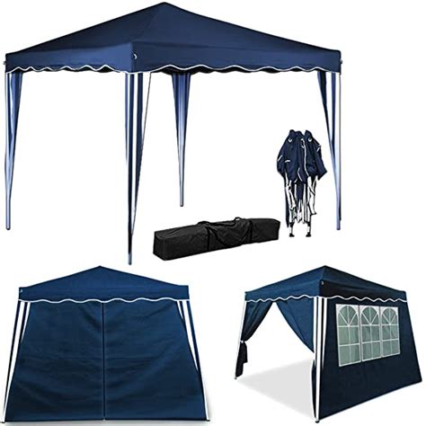 Deuba Pop Up Gazebo 3m X 3m With Sides And Carry Bag Waterproof Folding