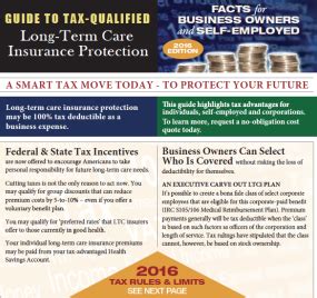 Who should not elect payroll or annuity deduction? 2016 Long Term Care Insurance Tax Guide Available American ...