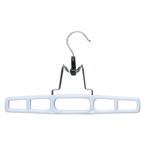 Honey Can Do Plastic Clamp Pant And Skirt Hangers White 12 Pack