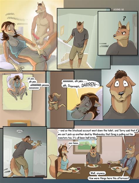 Rule 34 Adonis Anthro Awkward Situation Bed Bottomless Canine Comic
