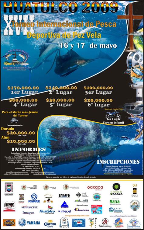 Poster Del Torneo De Pesca Huatulco 09