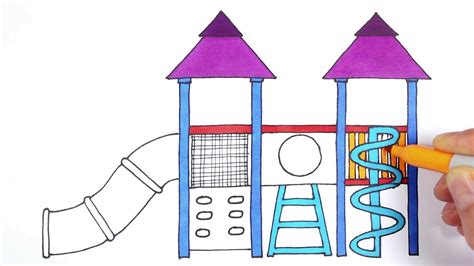 How To Draw A Playground Step By Step Warehouse Of Ideas