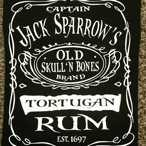 Mens Captain Jack Sparrows Tortuga Rum Shirt Pirates Of The