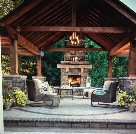 The Most Effective Stone Outdoor Patio Ideas Rock Patio Concepts