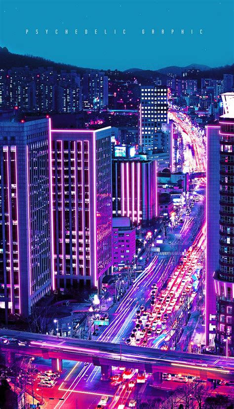 1920x1080 desktop backgrounds anime gallery> download. Neon City on Behance | Vaporwave wallpaper, City wallpaper, Dark purple aesthetic
