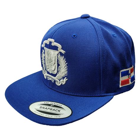 Escudo Republica Dominicana Dominican Snapback Royal Metallic Silver