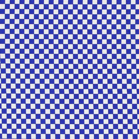 Small Checkerboard Fabric Blue Etsy Norway