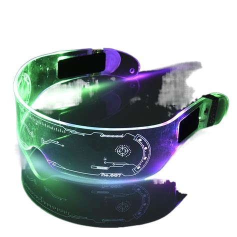 led light up glasses luminous glasses 7 colors in one colorful flash combinations futuristic