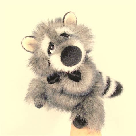 Baby Raccoon Hand Puppet For Home Childrens Theater For Etsy