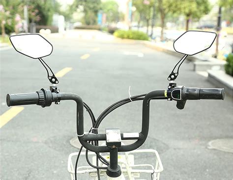 自転車mtb自転車黄色のための柔軟なハンドルバーのバックミラー 見事な創造力