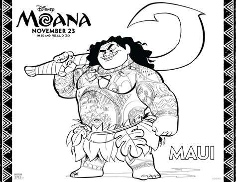 Moana Para Colorear 🥇 ¡dibujos Para Imprimir Y Pintar