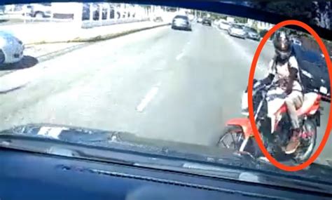 Biker Crashes Into Motor Vehicle In New Kingston Area Watch Video