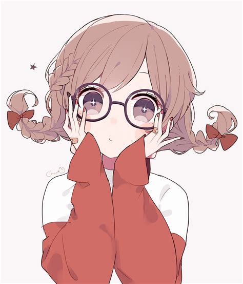 Kawaii Cute Anime Girl With Glasses Anime Wallpaper HD The Best Porn Website