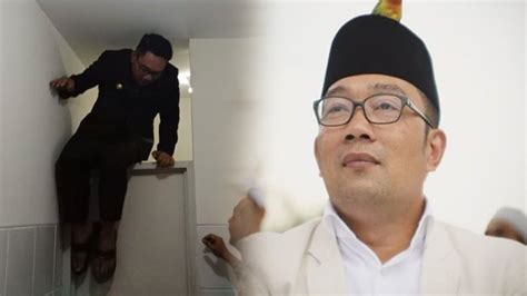 Terkunci Di Kamar Mandi Ridwan Kamil Terpaksa Panjat Pintu