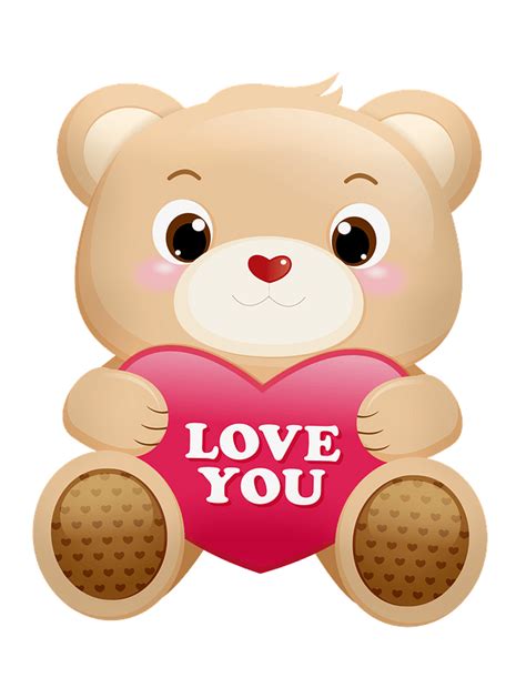 Teddy Bear Holding Heart Clipart Free Download Transparent Png