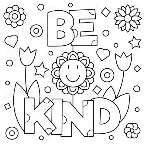 Be Kind Coloring Page at GetColorings.com | Free printable colorings pages to print and color