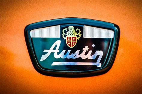 1961 Austin Mini Emblem 0953c By Jill Reger Old Classic Cars Car