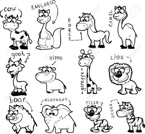 jungle animals | Tegning, Tegninger