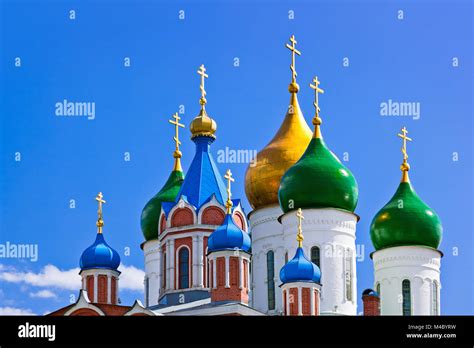 Churches In Kolomna Kremlin Moscow Region Russia Stock Photo Alamy