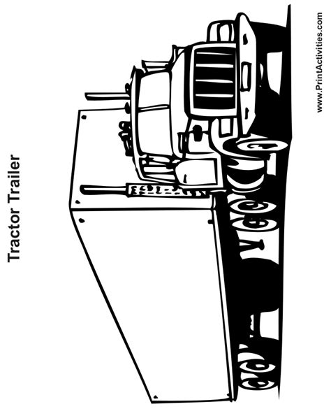 Truck 'n trailer magazine is the premier marketplace for commercial truck & equipment dealers to sell trucks, trailers, heavy equipment, truck parts. Tractor Trailer Coloring Page | Free Printable Truck Activity