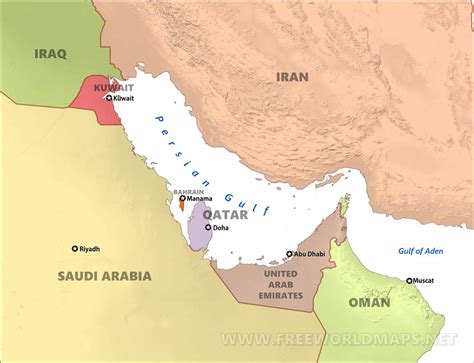 Persian Gulf Maps
