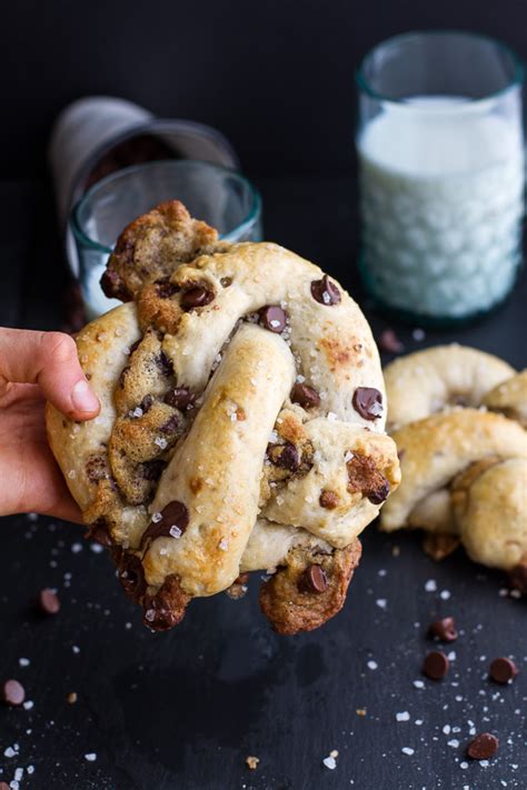 But soft pretzels with chocolate chip cookies stuffed inside? Chocolate Chip Cookie Stuffed Soft Pretzels. Pictures ...