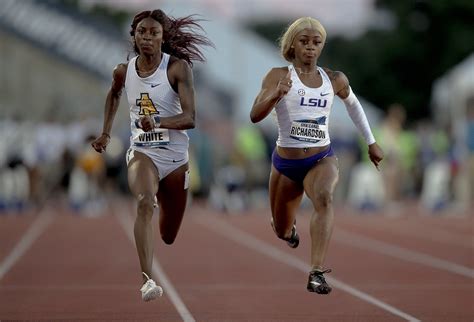 Sha'carri richardson of lsu (centre) wins the 100m in 10.75s at the 2019 ncaa track & field championships in austin, texas. Rising HBCU track program North Carolina A&T ready to ...