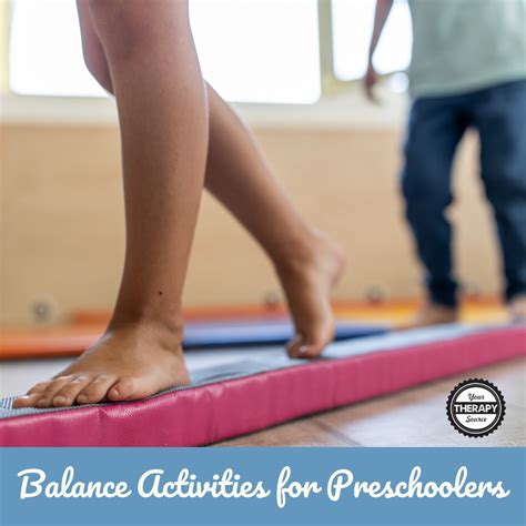 Balance Activities For Preschoolers Your Therapy Source