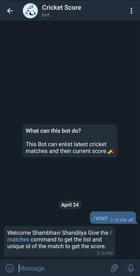 Github Savi 1311telegram Bot A Telegram Bot To Find Cricket Scores