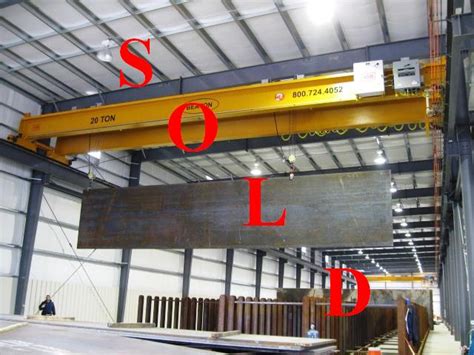 20 Ton Overhead Crane For Sale Beaton Industrial Inc
