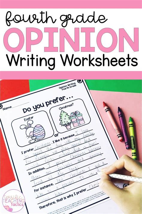 Opinion Writing Prompts And Worksheets Artofit