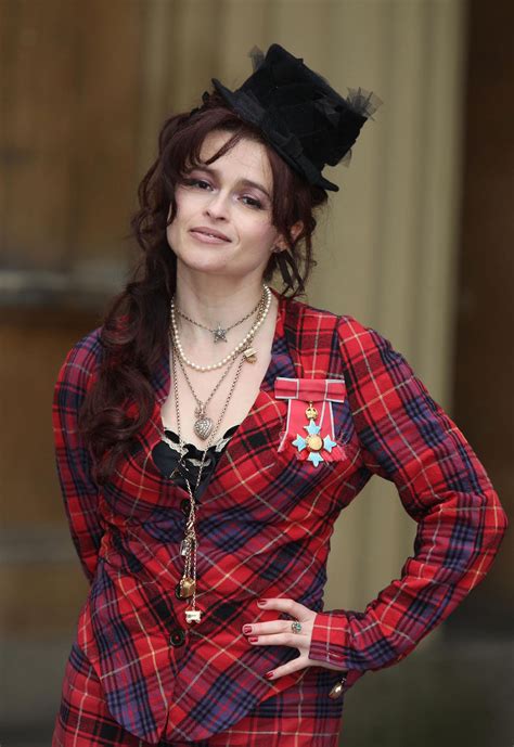 Helena bonham carter [ born: Helena Bonham Carter at CBE Medal Ceremony with Queen ...