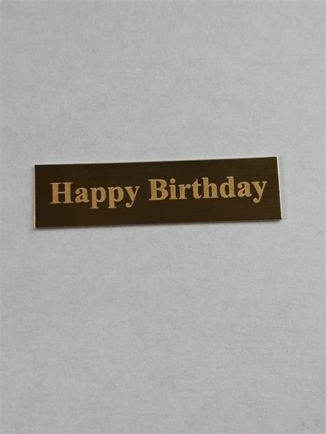 38x10mm Engraved Trophy Plaque Self Adhesive Name Plate Gold Etsy Uk